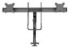 Neomounts ds75s 950bl2 monitor tafelbeugel 2 voudig 43 2 cm 17 68 6 cm 27 zwart kantelbaar roteerbaar zwenkbaar in hoogte verstelbaar