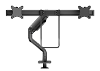Neomounts ds75s 950bl2 monitor tafelbeugel 2 voudig 43 2 cm 17 68 6 cm 27 zwart kantelbaar roteerbaar zwenkbaar in hoogte verstelbaar