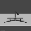 Neomounts ds75s 950bl2 monitor tafelbeugel 2 voudig 43 2 cm 17 68 6 cm 27 zwart kantelbaar roteerbaar zwenkbaar in hoogte verstelbaar