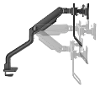 Neomounts ds75s 950bl2 monitor tafelbeugel 2 voudig 43 2 cm 17 68 6 cm 27 zwart kantelbaar roteerbaar zwenkbaar in hoogte verstelbaar