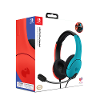 Pdp 500 162 eu blrd over ear headset gamen kabel stereo blauw rood gee loxeerd ruisonderdrukking microfoon noise cancelling microfoon uitschakelbaar mute