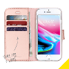 Rose gouden wallet tpu booklet voor de iphone 8 7 6 6s