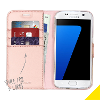Rose gouden wallet tpu booklet voor de samsung galaxy s7