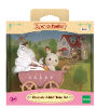 Set tweeling chocoladekonijn kinderwagen