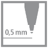 Stabilo pointvisco rollerpen 1099 46 zwart