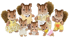 Sylvanian families familie walnoot eekhoorn 4172