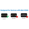 Techly hdmi aansluitkabel 1x hdmi stekker 1x hdmi stekker c mini 3 m zwart