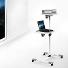 Techly ica tb tpm 6 beamer transportwagen kantelbaar afstand vloer plafond max 1100 mm wit