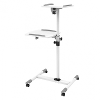 Techly ica tb tpm 6 beamer transportwagen kantelbaar afstand vloer plafond max 1100 mm wit