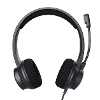 Trust ayda on ear headset computer kabel stereo zwart noise cancelling headset volumeregeling microfoon uitschakelbaar mute