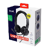 Trust ayda on ear headset computer kabel stereo zwart noise cancelling headset volumeregeling microfoon uitschakelbaar mute