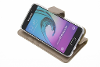 Wallet tpu booklet voor de samsung galaxy a3 2016 goud