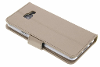 Wallet tpu booklet voor de samsung galaxy a3 2016 goud