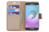 Wallet tpu booklet voor de samsung galaxy a3 2016 goud