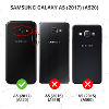 Wallet tpu booklet voor de samsung galaxy a5 2017 rose goud