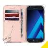 Wallet tpu booklet voor de samsung galaxy a5 2017 rose goud