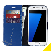 Wallet tpu booklet voor de samsung galaxy s7 blauw