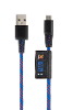 Xtorm solid blue micro usb cable 1m