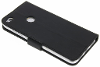 Zwarte wallet tpu booklet voor de huawei p8 lite 2017