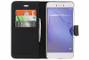 Zwarte wallet tpu booklet voor de huawei p8 lite 2017