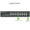Zyxel gs1100 16 netwerk switch 16 poorten 1 gbit s