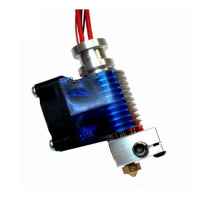 0.2Mm E3d V6 All Metal 3d Printer Extrusion Head Nozzle With Fan
