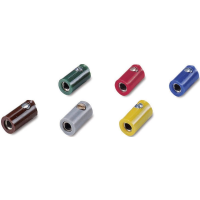 07728 Modelspoor mof 2.6 Mm 10 stuk(s) Zonder dwarsgat Zwart