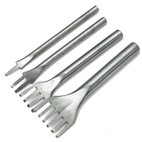 1 2 4 6 Prong Chisel Leather Craft Tools Hole Punch Tool