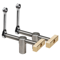 1/2 STKS Ganwei 19 MM/20 MM Houtbewerking Tafel Vice Klem Tiger Klem en Slot Set met Messing en Roestvrij Stalen Ratel v