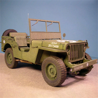 1:25 Amerikaanse Willys voor Jeep Papieren Modelkit DIY Handmade Militaire Modellen Origami Kinder Cadeaus