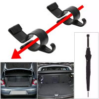 1/2PCS Auto Kofferbak Paraplu Houder Multifunctionele Auto Haak Interieur Hangende Haak Rek Kofferbak Paraplu Houder Org