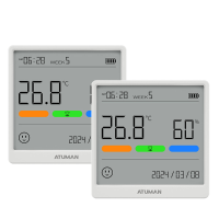 1/2PCS Xiaomi Atuman THSE Temperatuur  en vochtigheidsmeter met ultrasensoren Type C oplaadbaar breed scala aan monitori