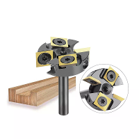1/4 Inch 6,35 mm shank 4 snijkanten TiAlN coating spoelboard afwerking frezen bit slab vlakmaken frezen bit met 25,4 mm/