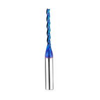 1/4 Inch CNC freesbit Tapered Flat End Mill 3 Flutes Tungsten Stalen Snijgereedschap HRC93 Snijgereedschap 3,175mm Diame