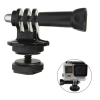 1/4 Inch Hot Shoe Adaptor With Tripod Mount Screw For Gopro Hero 2 3 3 Plus Xiaomi Yi Sj4000 Sj5000 Sjcam Dslr Camera