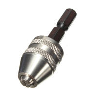 1/4 Inch Keyless Drill Chuck Quick Change Adapter Converter Hex Shank