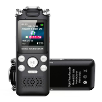 1,44 Inch Scherm Digitale Voice Recorder met Voice Activatie 48U Opname 35U Afspelen 16GB 32GB Dual MIC Geluidsreductie