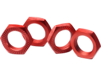 1:8 Zelfzekerende wielmoeren Absima Rood 4 stuks