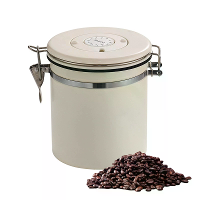 1,8L RVS Koffiebonencontainer met Datumaanduiding en Lepel Gesealde Koffiecontainer Voedselopslagcontainer voor Droge Go