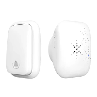 1 Op 1 Batterijloze Zelf Voeding RF433 Draadloze Deurbel EU Plug 38 Ringtones Buiten IP44 Waterdicht 150m Bereik Lange A