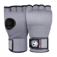 1 Paar Bokshandschoenen Inner Half Finger Gel Bokshandschoenen Met Lange Polsband Voor Mannen Vrouwen Karate Equipment B