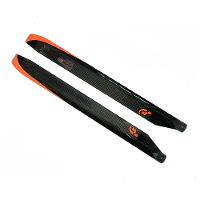1 Paar FUNFLY 610mm Carbon Fiber hoofdrotorbladen voor 600 klasse helikopter