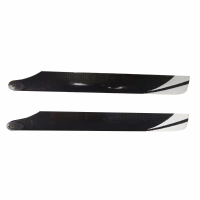 1 Paar PUDU 270mm Koolstofvezel Hoofd Rotorblad Propeller Voor RC Helikopter