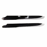 1 Paar PUDU 350 mm koolstofvezel hoofdrotorblad propeller voor RC helikopter