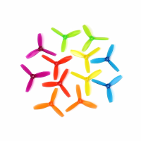 1 Pair Dys 3045 3 Inch 3 Blade Propeller Triblade Bullnose Prop Red Orange Yellow Green Blue Purple