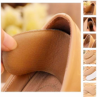 1 Pair Fabric Back Heel Insole Pads Cushion Protector Shoes Inserts