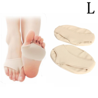 1 Pair Of Forefoot Half Sole Protector Pad Relief Pain Silicone Gel Foot Care Cushions Large