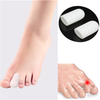 1 Pair Pain Relief Hammer Feet Silicone Gel Foot Toe Protector Caps