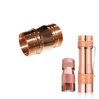 1 Stks DIY Zaklamp 18350 Body Tube Voor LUMINTOP FW3A Koper (FW3C) Zaklamp, 18350 Batterij Tube