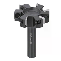 1 Stuk 6 fluit spoilboard freesvervangbare insert onderreiniger router bit 1/2 inch 12 mm stift 10 mm snijlengte tungs